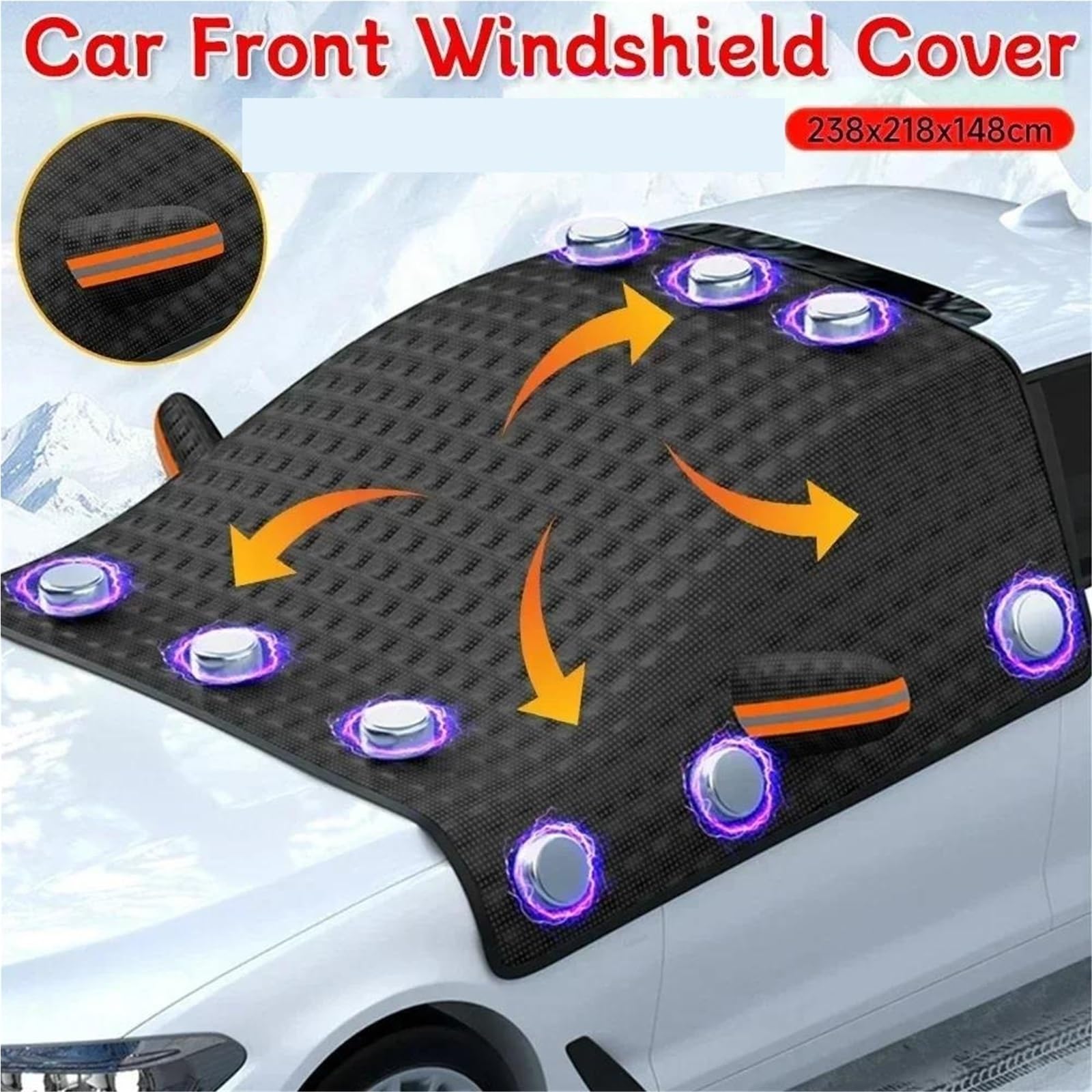 Copertura Parabrezza Inverno Coperture per Parabrezza di Protezione Invernale per Auto
