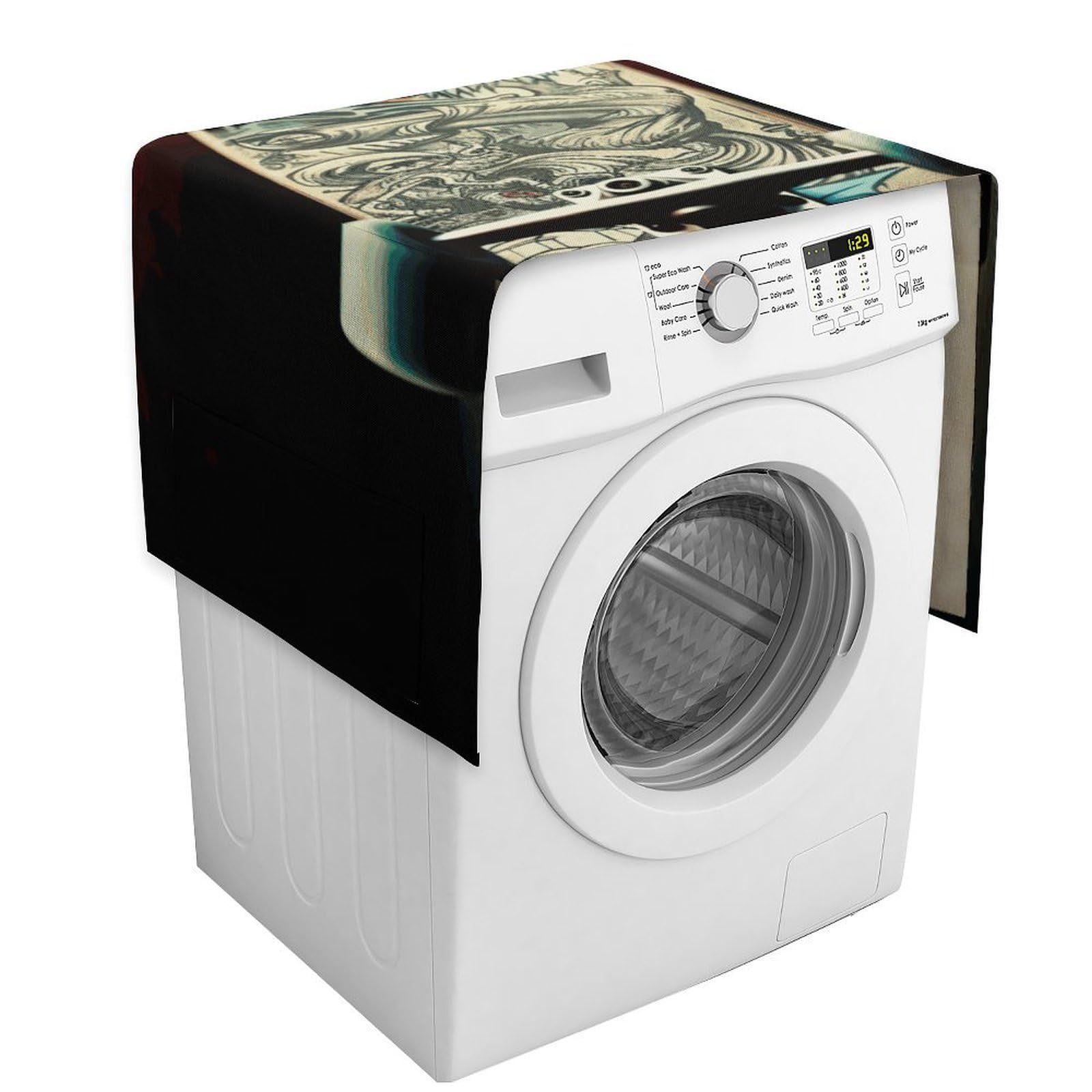 Washing Machine Protective Cover Dryer Cover Refrigerator Protective Cover Beautifully Skate Boards Printed Electrical Appliance Protective Cover Cloth