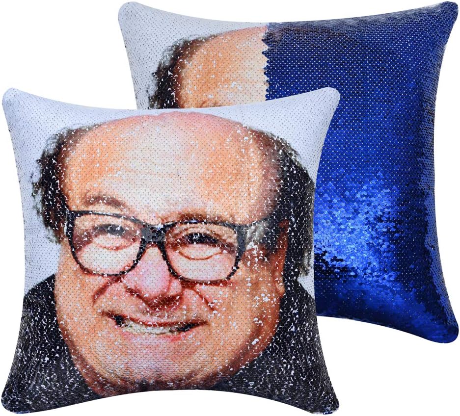 danny devito sequin pillow