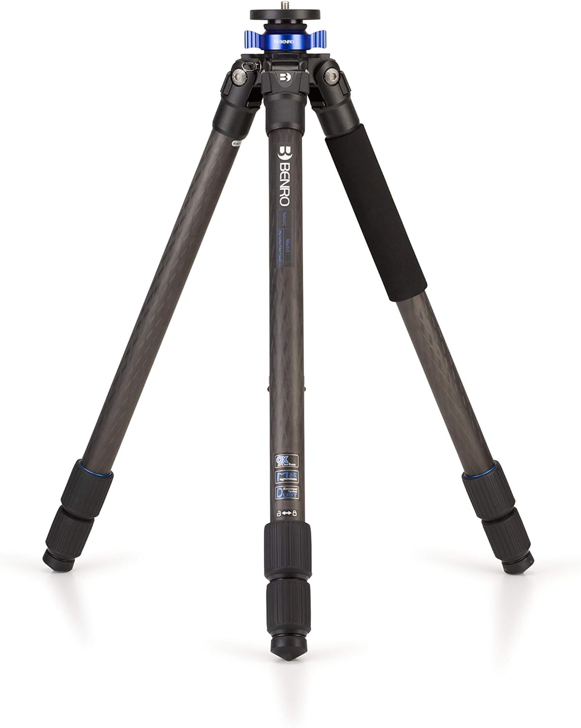 Benro Mach3 Carbon Fiber Tripod – Professional 3-Section Carbon Fiber Tripod with Twist Locks, Magnesium Castings, Interchangeable Feet & Carry Case for DSLR, Mirrorless & Video Cameras (TMA37C)