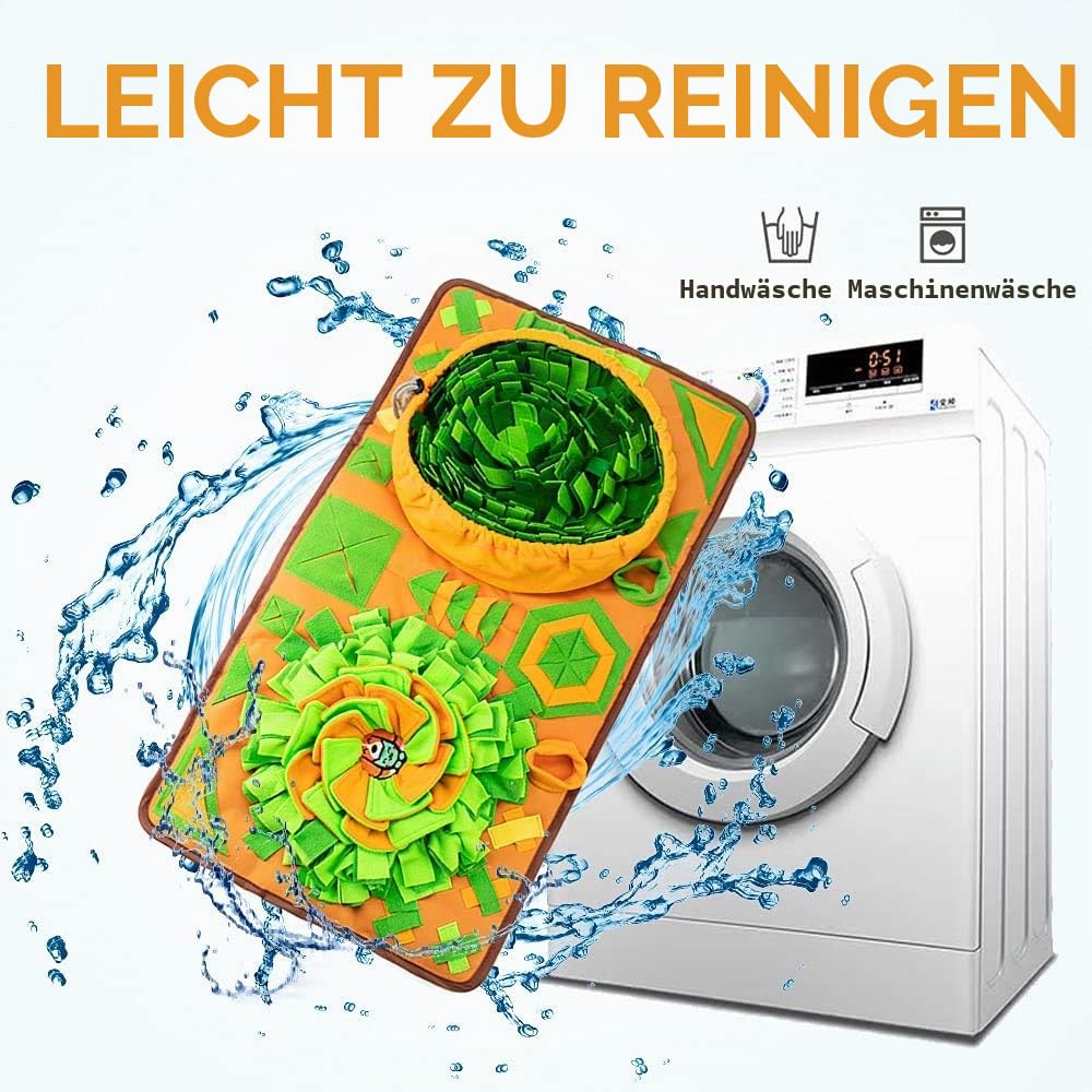 AWOOF Schnüffelteppich für Hunde Schnüffelmatte, interaktive Hundefuttermatte, langlebige Futterspiele, fördert natürliche Futtersuche, Stressabbau, für kleine, mittelgroße und große Hunde