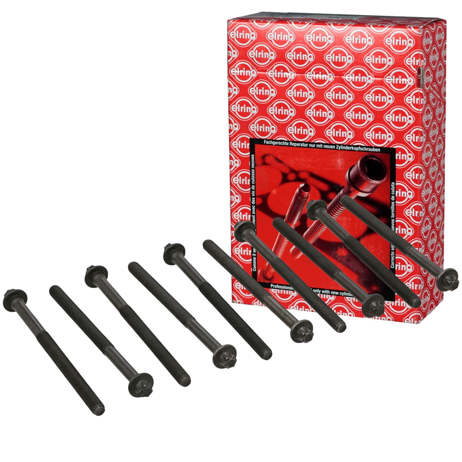 Elring 129.950 Jeu de boulons de culasse de cylindre | Compatible avec: CITROËN XANTIA, XANTIA Break, XSARA, XSARA Break, XSARA Coupe, ZX, ZX Break, PEUGEOT 306, 306 Break