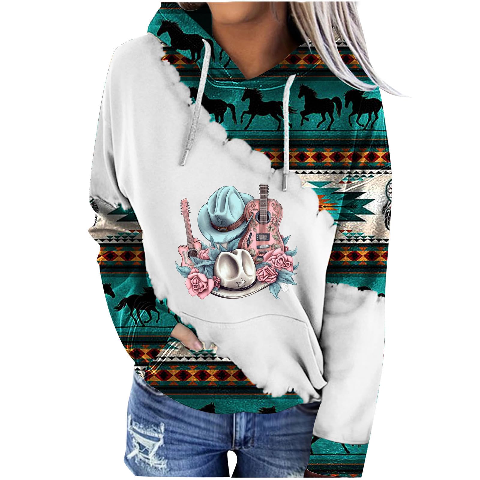 AMhomelyWomen Ladies Oversized Sweatshirt Pullover Fleece Lined Basic Sweatshirt Lightweight Long Sleeve Tunic Tops Shirts Going Out Tops Festival Tops Streetwear