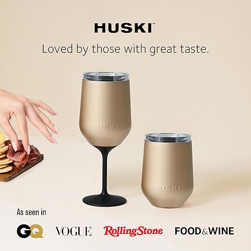 Miniatura 8 de Huski Vaso de vino 2.0  NUEVO  Diseño galardonado con tallo desmontable  Copa de vino de acero inoxidable de alta calidad con tapa, vaso con triple