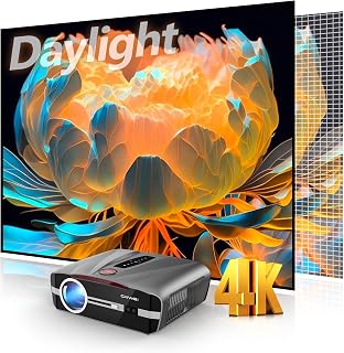ZCGIOBN A9 2300 ANSI 4K UHD Daylight Projector WiFi 6 Bluetooth NFC Auto Focus Home Theater