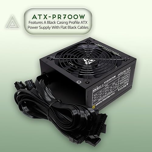 Miniatura 9 de Apevia ATX-PR600W Prestige 600W 80+ Gold certificado, cumplimiento de RoHS, fuente de alimentación activa PFC ATX para juegos
