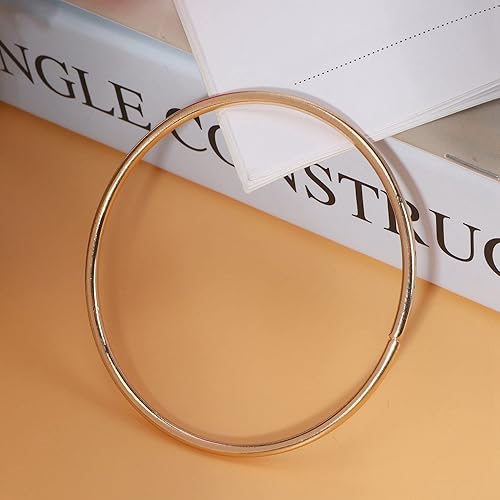 Miniatura 3 de Paquete de 100 anillos de metal dorados de 3 pulgadas para atrapasueños y manualidades