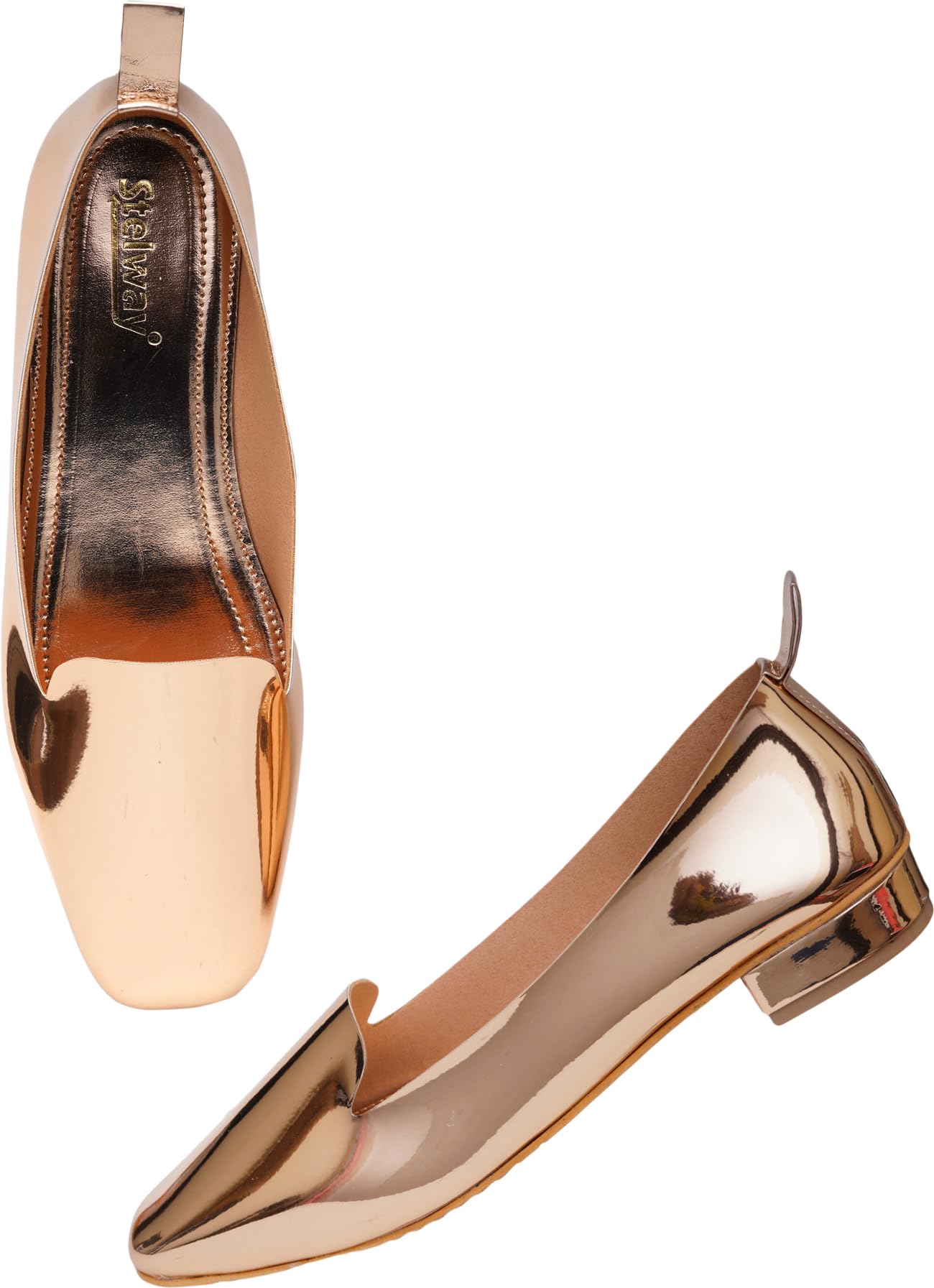 STELWAY Women Footwear Bellies for Women| Office Wear Bellies| Ballerina Shoes for Women| Formal Bellies for Women| Heel Bellies Golden (B0CY2DXFLW) Amazon Price History, Amazon Price Tracker