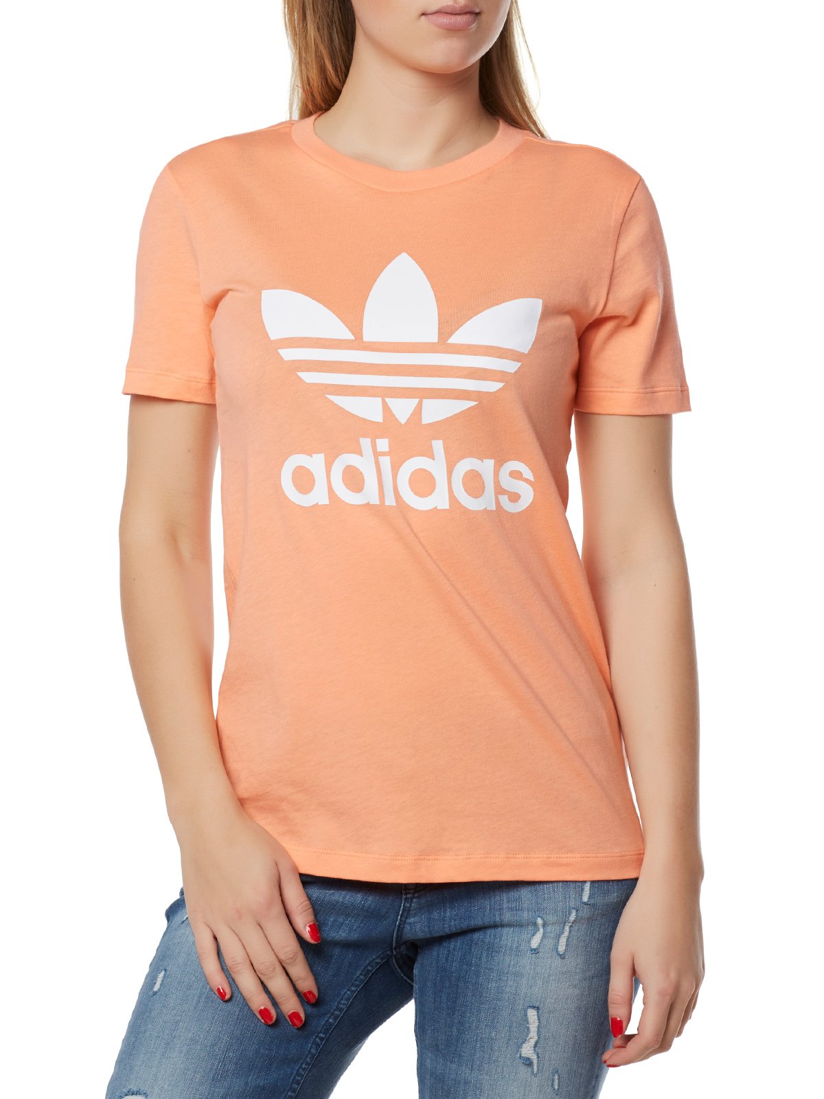 adidas Trefoil Tee T-Shirt Donna (Pacco da 1)