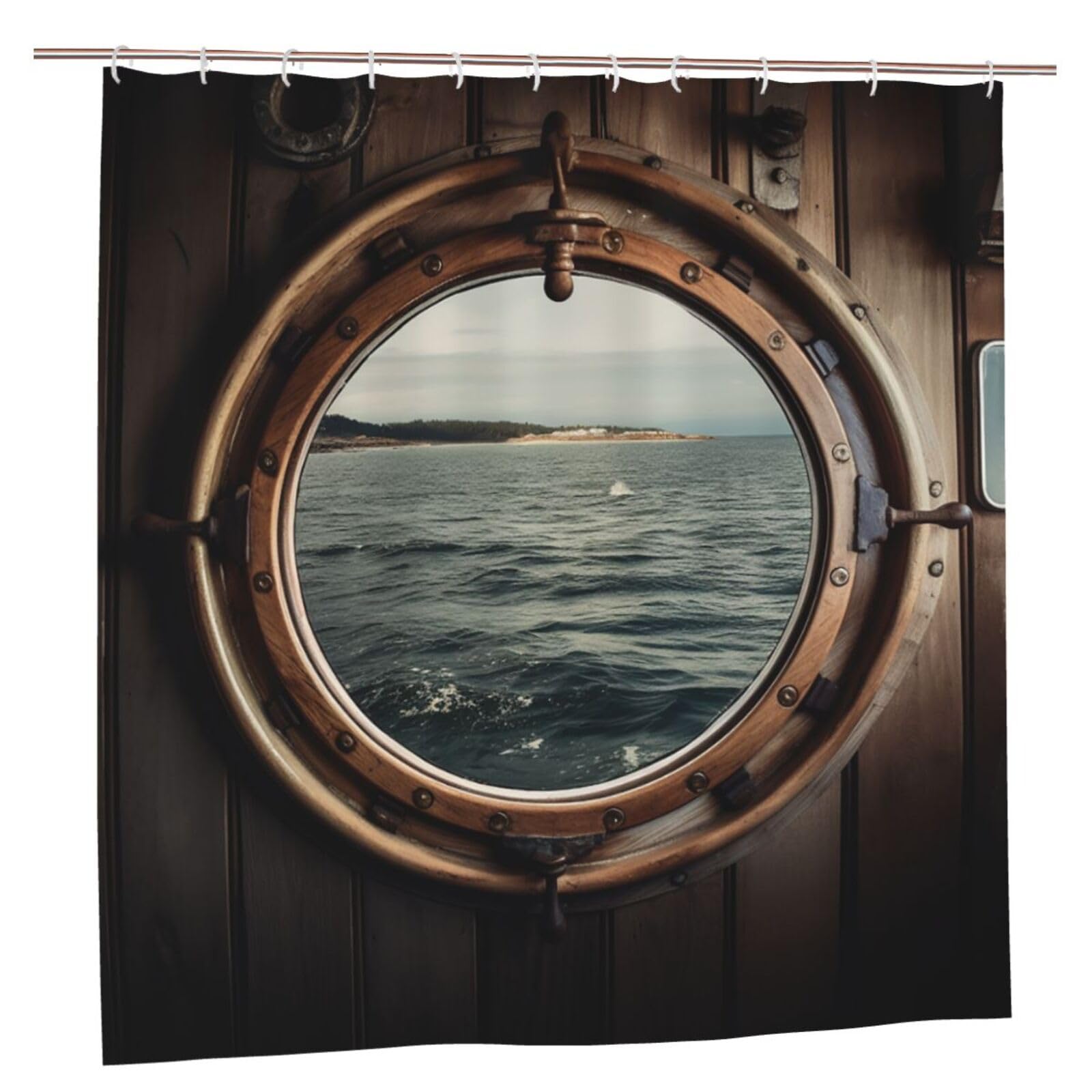 Rideau de douche imperméable lavable 183x183 pour décoration de douche