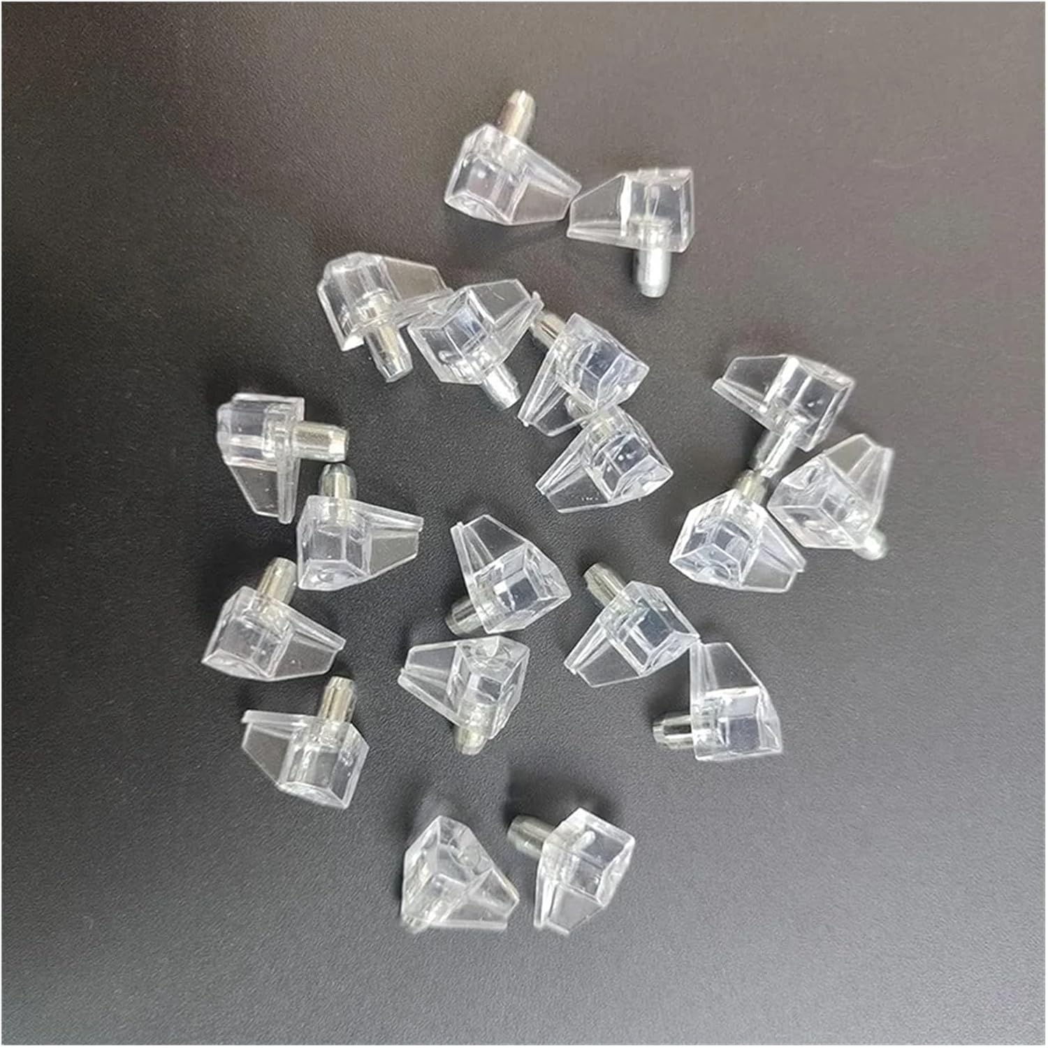 20 40 80 Pcs 5mm Clear Plastic Cabinet Shelf Support Pins Pegs Holder Replacement(20pcs)