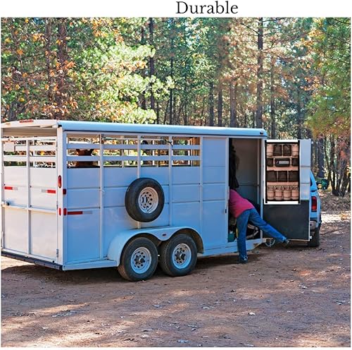 Miniatura 8 de Equine - Organizador largo para puerta de remolque  Bolsa de aseo para puerta de remolque de caballo, bolsa de almacenamiento para puerta de