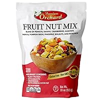 Vista 9 de Mezcla de frutos secos arcoíris Trail Mix de Premium Orchard - Paquete de variedad de surtido de frutos secos saludables Maní Pasas Anacardo