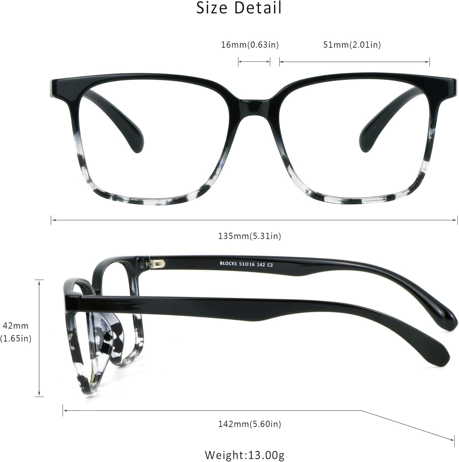 LifeArt Blue Light Blocking Glasses, Anti Eyestrain, Computer Reading Glasses, Gaming Glasses, TV Glasses for Women Men, Anti UV, Anti Glare (Black, No Magnification) - Image 6