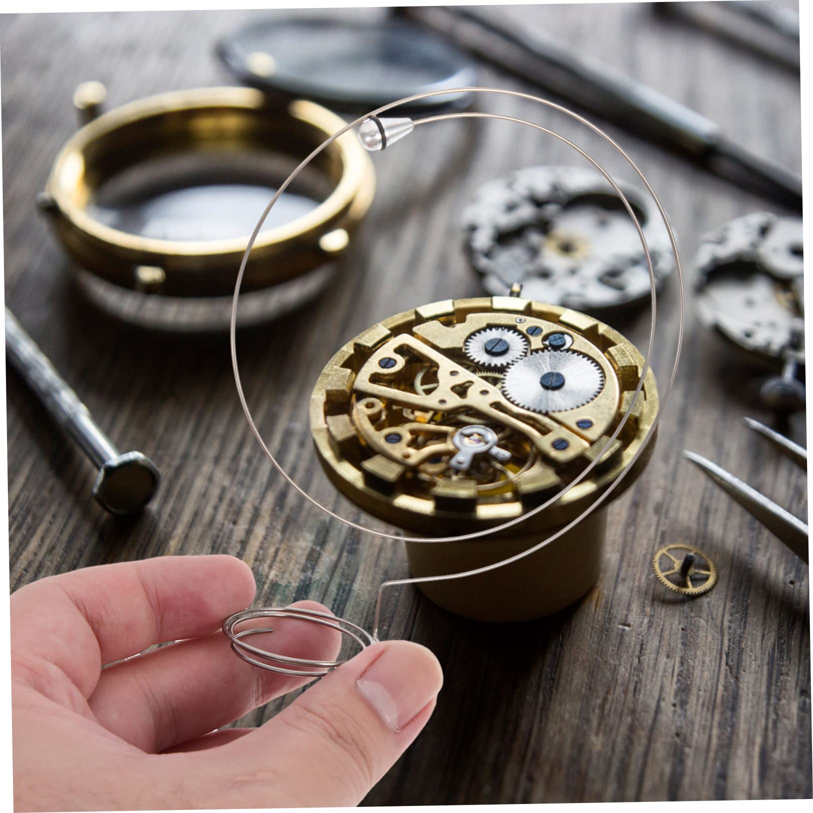 20piezas Soporte Ajustable Para Lupa De Relojero Kit Para Reparación De Relojes Accesorios De Trabajo De Alta Durabilidad Para Operaciones Finas y Almacenamiento Práctico