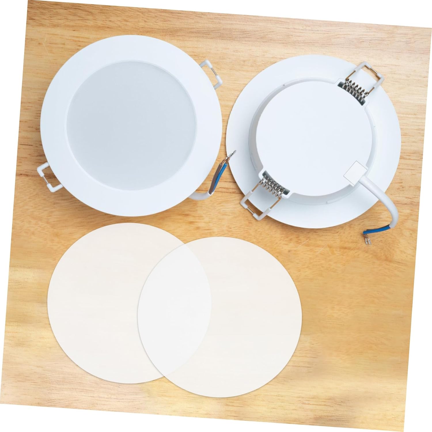 Ciieeo 4pcs Dazzling Downlight Diffuser Lamp Shade Light Barrier for Soft Lighting Glare Reduction Easy Replacement for Home Lighting