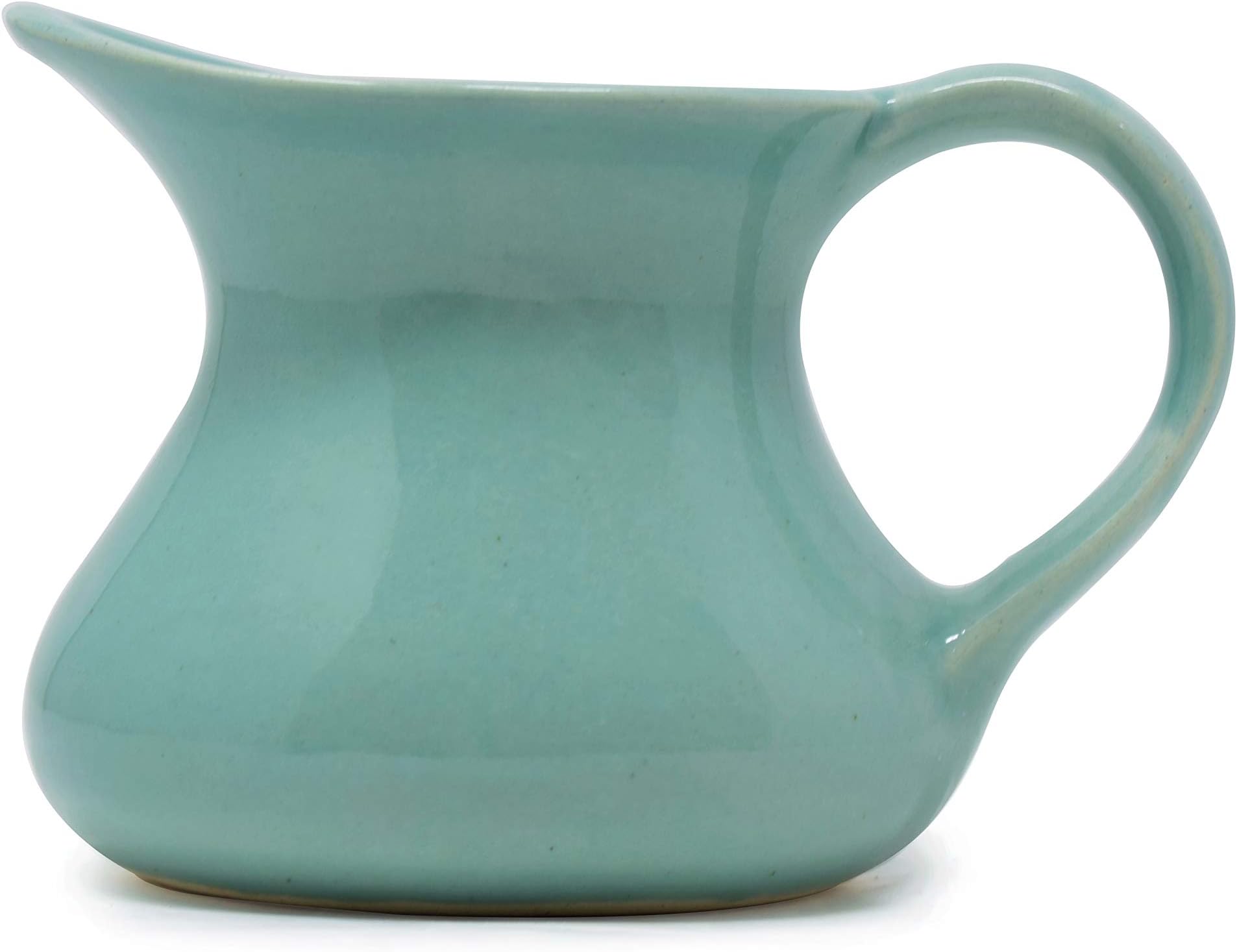 The Himalayan Goods Company - Value Series Stoneware Ceramic Milk Jug Or Oil Jug Or Pourer Or Pitcher 275 Ml (Green)