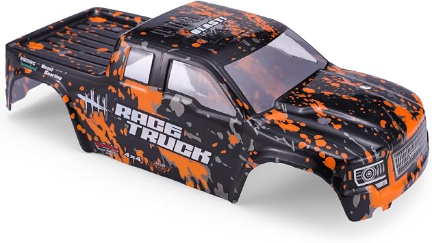 HAIBOXING RC قطع غيار السيارات ، 1 / 18TH Trcuk Body Shell Orange تطبيق على 2020 الإصدار الجديد 18859 M1833