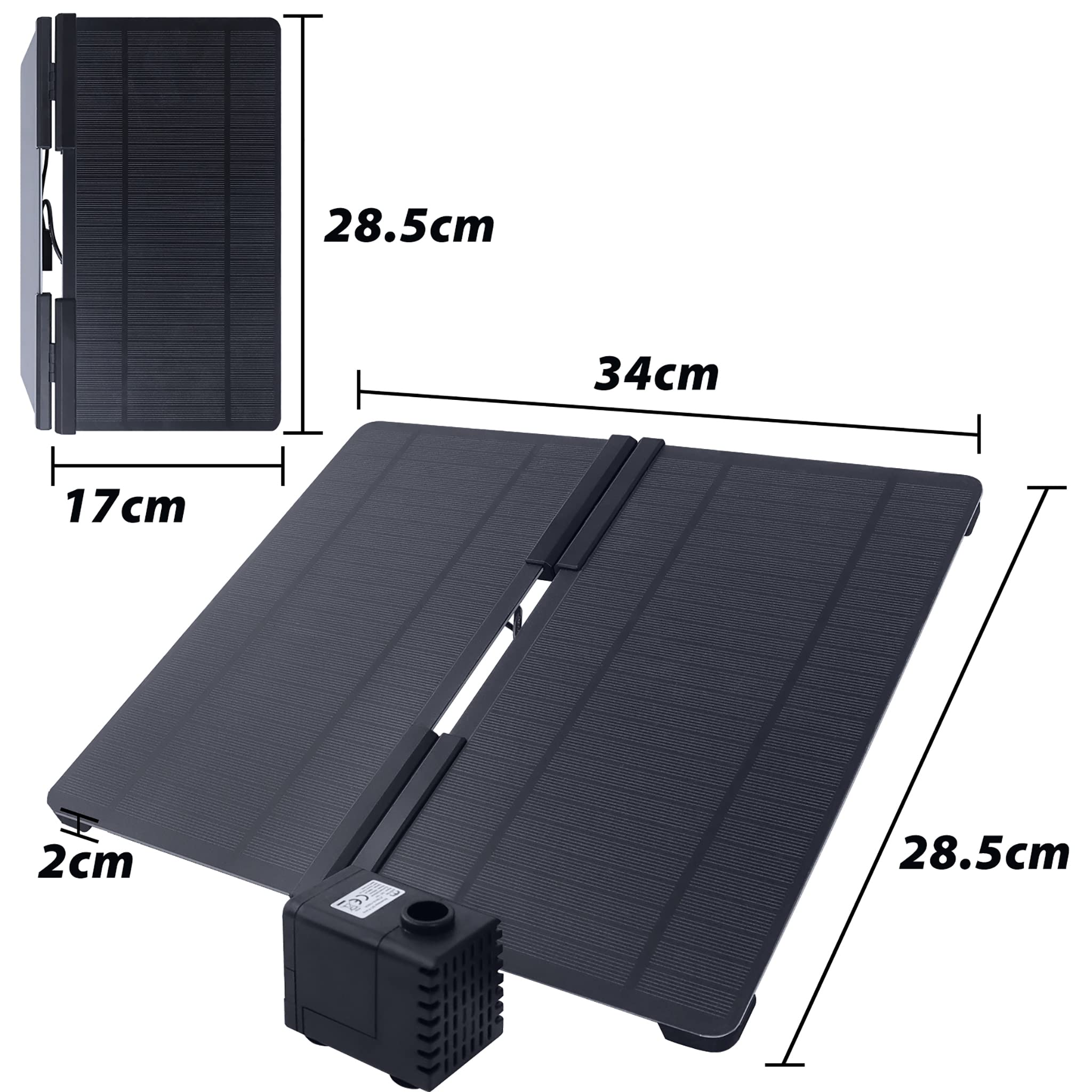solarna pompa fontannowa 20 W, do ogrodu, stawu rybnego