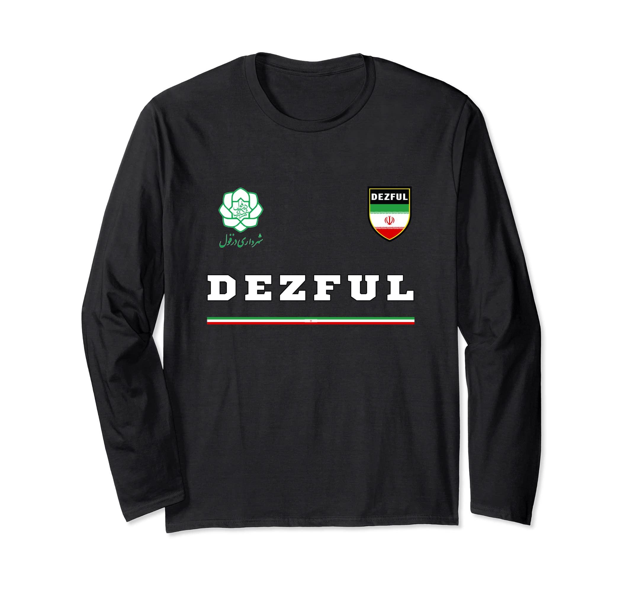 Dezful Sports/Soccer Jersey Tee Flag Football Long Sleeve T-Shirt
