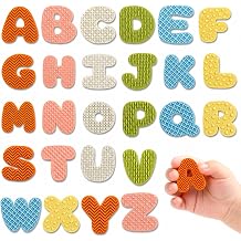 Magnetic Alphabet Letters for Fridge with Sensory Textures for Toddlers 3+