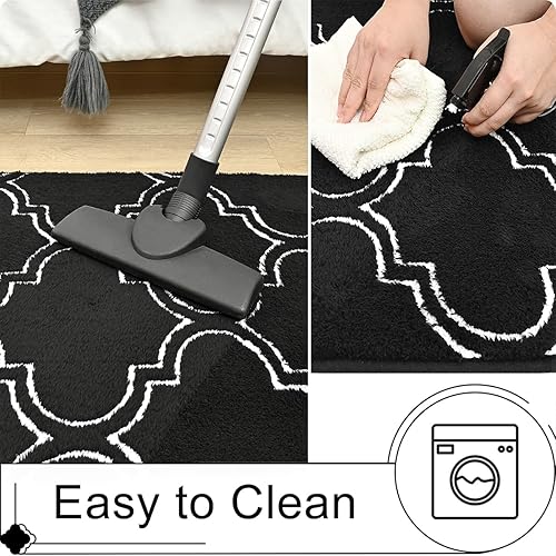 Miniatura 6 de HOMORE Alfombra de pasillo de 2 x 6 pies, alfombra larga de pelo largo para dormitorio, sala de estar, sofá, pasillo, alfombras de espuma