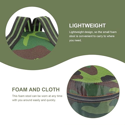 Miniatura 9 de Happyyami Taburete portátil para jardín, cojín de jardinería, cojín de espuma para jardineros, asiento de trabajo, silla portátil para cultivo al