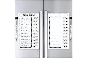 2 Pcs Dry Erase Chore Chart for Kids - To Do List...
