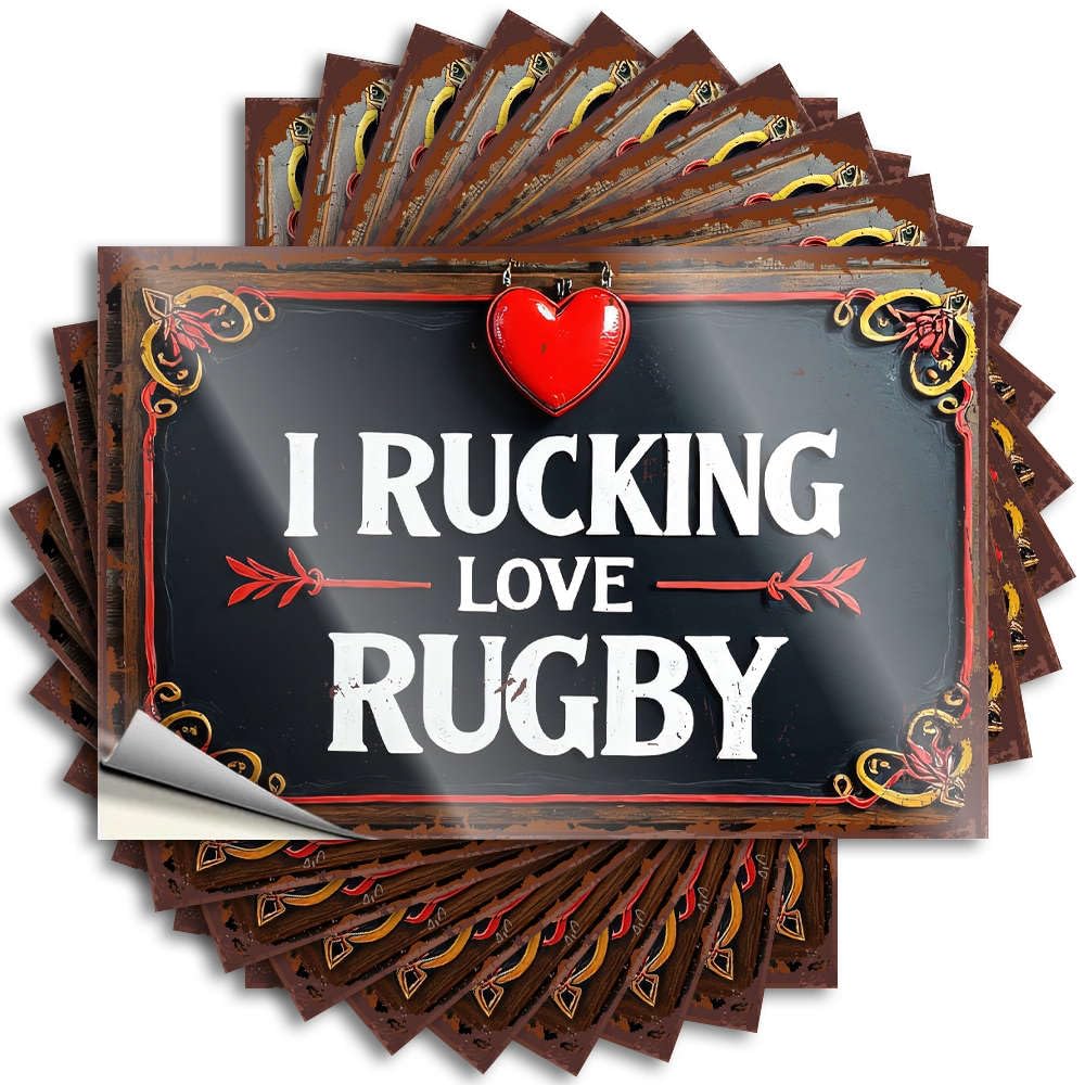 Sticker - Badass Tumbler I Rucking Love Rugby for Spring Accessories(6X9CM)
