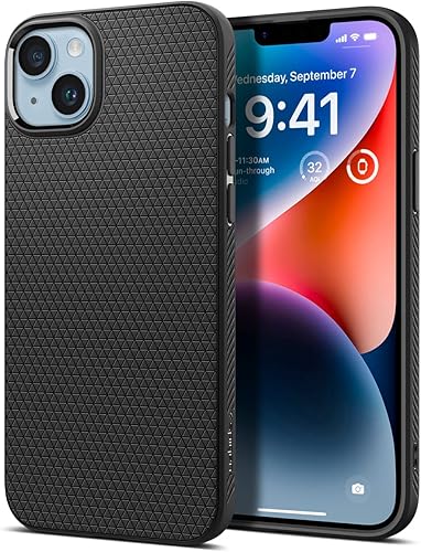 Vista 447 de Spigen Liquid Air - Funda diseñada para iPhone 13 Pro Max (2021), color negro mate