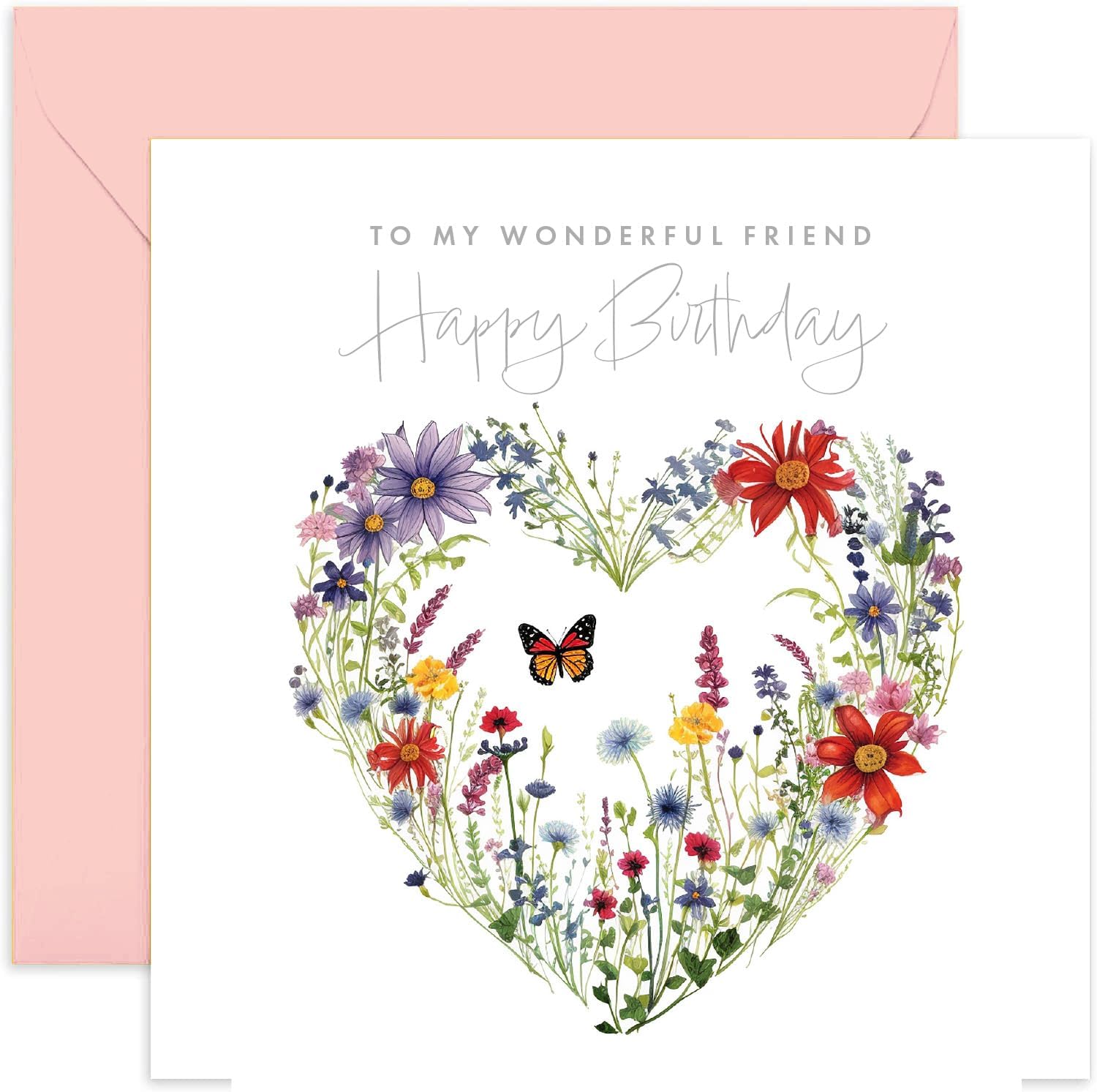 Old English Co. Wonderful Friend Birthday Card for Her - Female ...