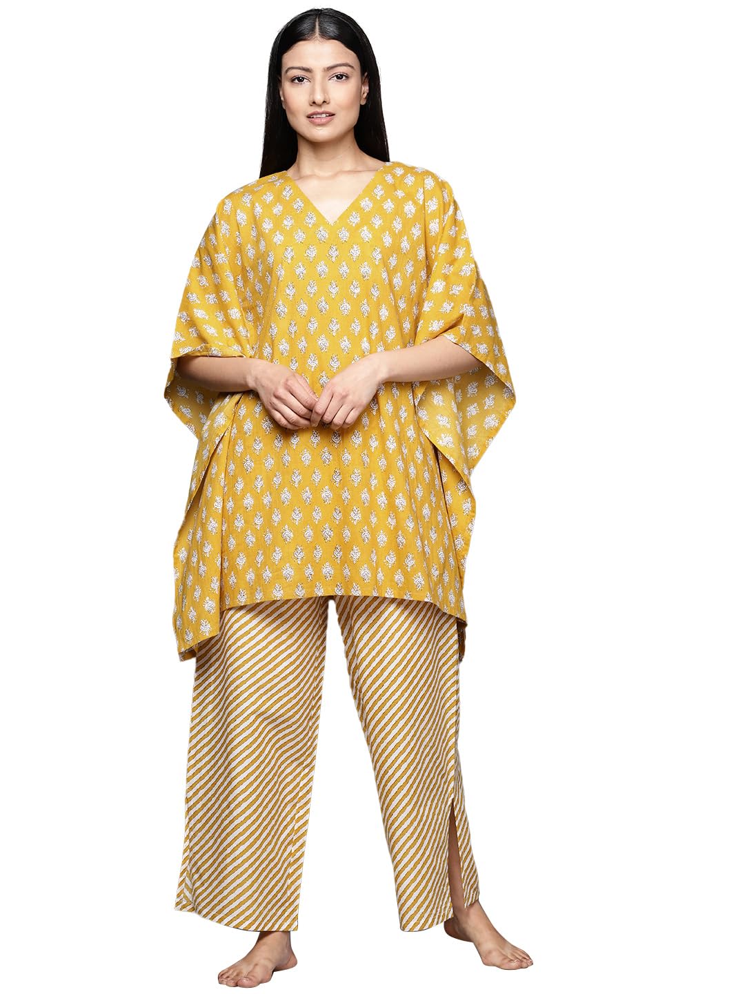 Womens Printed Cotton Night Suit Set for Women-image-14