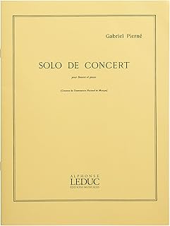 GABRIEL PIERNE - SOLO DE CONCERT POUR BASSON ET PIANO.