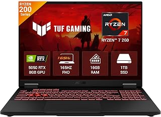 ASUS TUF A16 (2026), AMD Ryzen 7 260, RTX 5050-8GB, 16GB RAM, 1TB SSD, FHD+, 16", (40 cm), Windows 11 Home, M365 Basic(1 Year)* Office 2024, Jaeger Gray, 2.2 Kg, FA608UH-RV112WS, Gaming Laptop