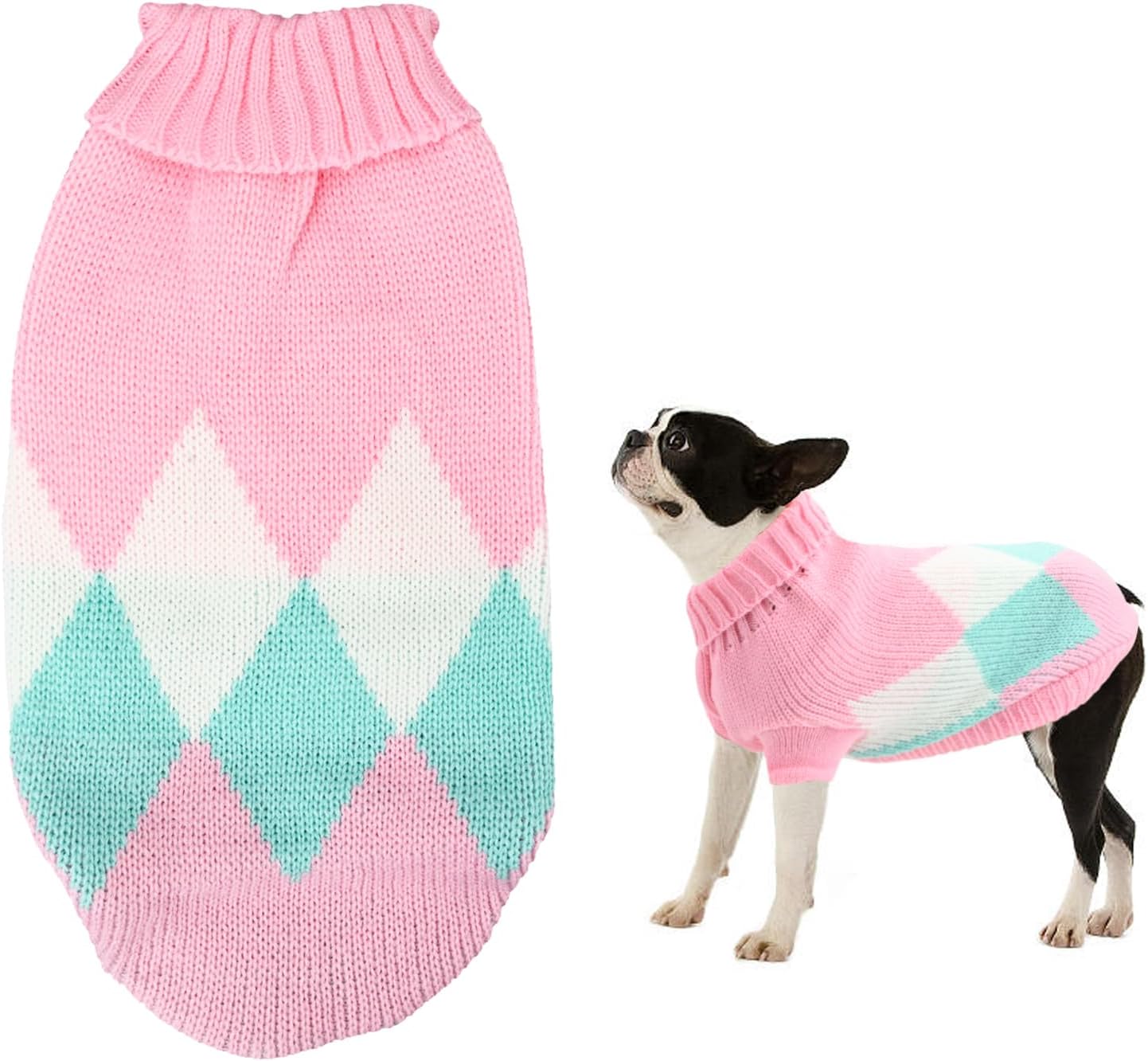 Dog Jumpers,Warm Puppy Sweater,Knitted Dog Sweater for Small Medium Pet
