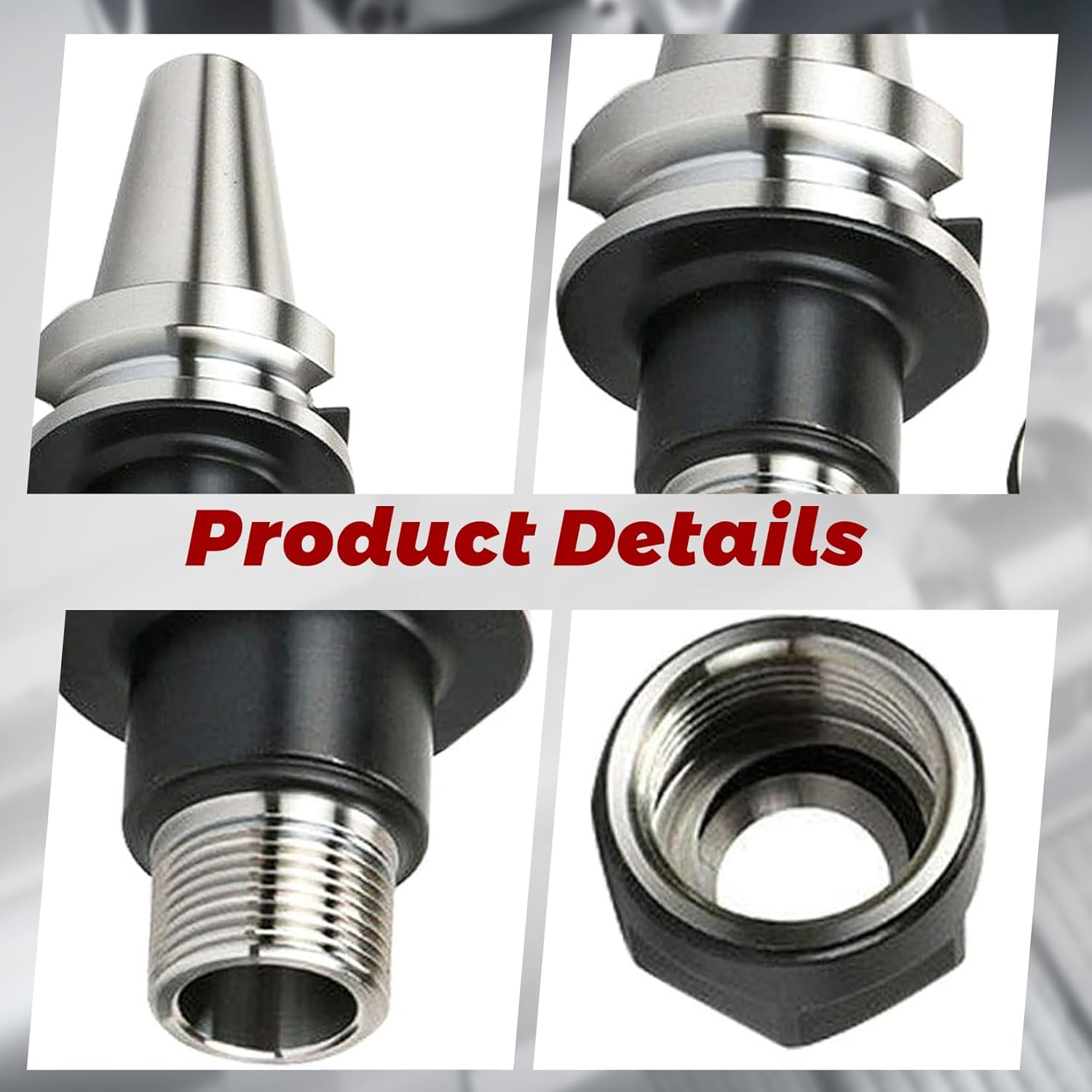 4 Pcs Collet Chuck Tool Holder BT30 ER16 2.76" W. 70MM Gage Length