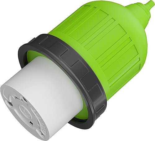 Miniatura 8 de Leisure Cords - Cable de alimentación para autocaravana de 30 amperios, bloqueo de conector de orilla, extremo de repuesto, cierre giratorio marino