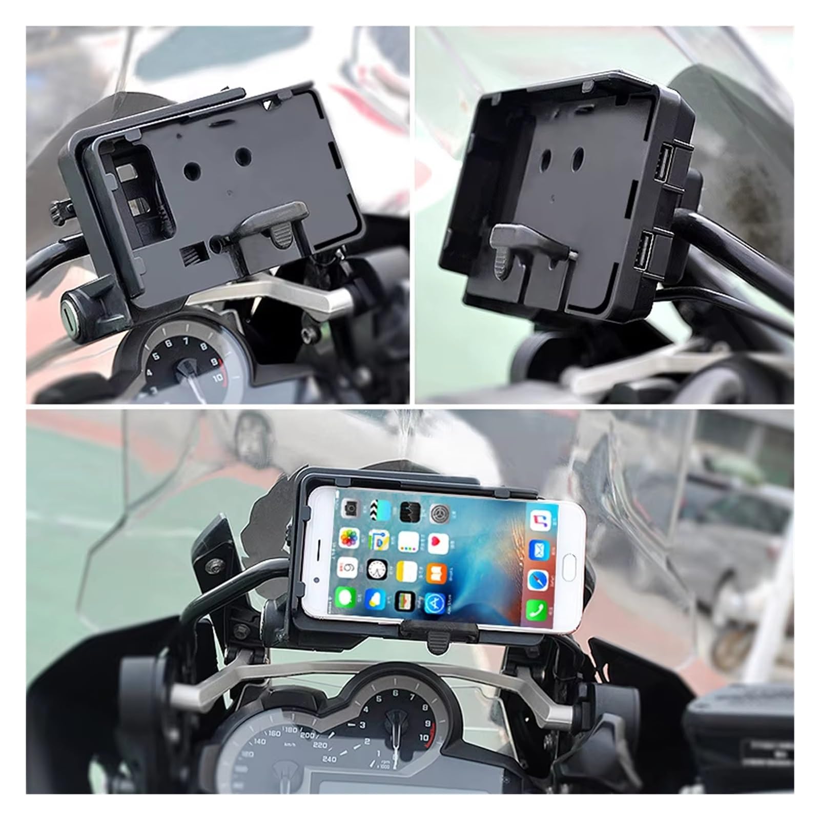 Supporto Telefono Moto Per BMW R1250GS R1200GS R1200 GS GSA Per ADV LC Moto Cellulare Navigazione Manubrio Staffa Di Supporto 12mm(Navigation bracket)