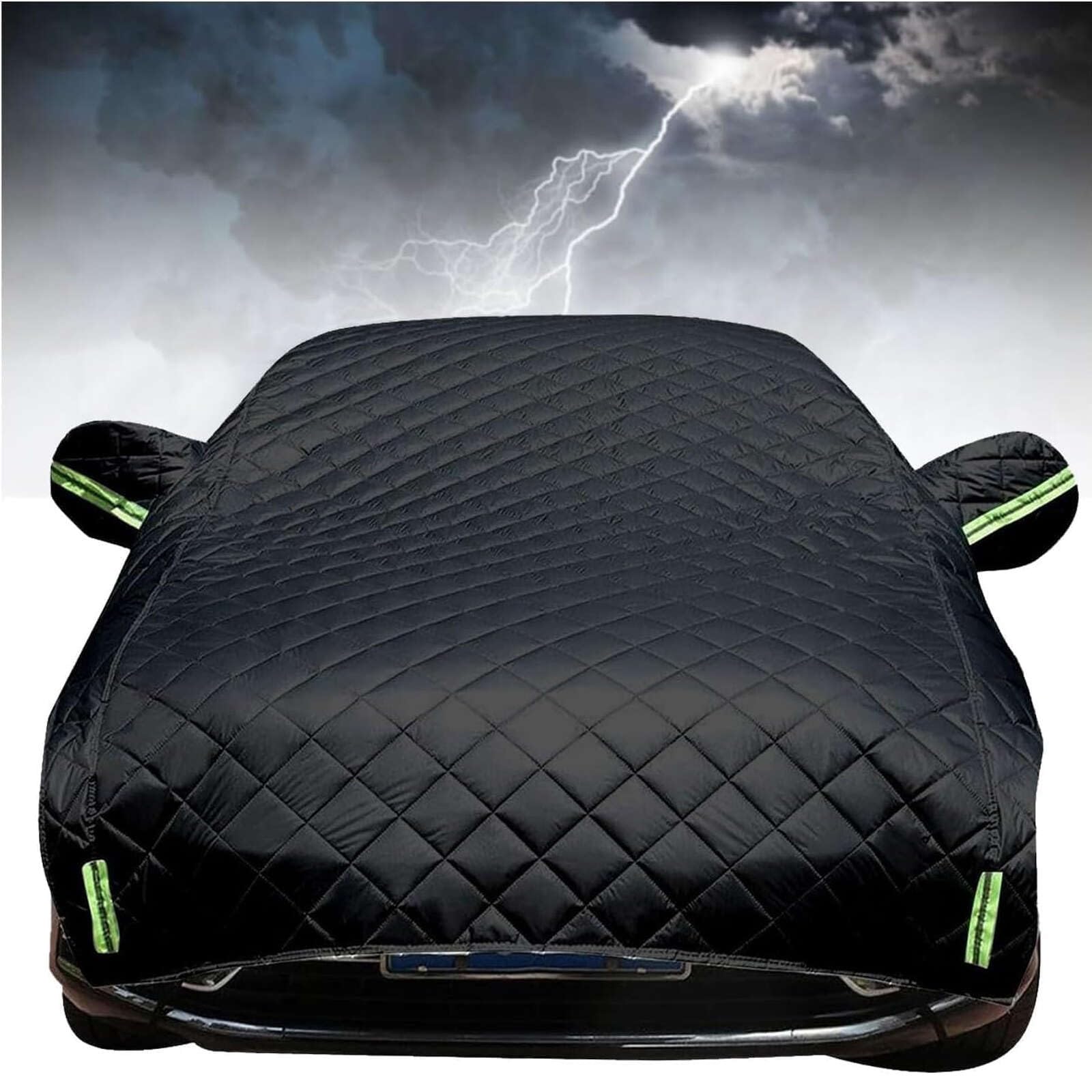 Antigranizo Funda Coche para SsangYong Actyon Sports 2006-2016, Exterior Impermeable Funda para Coche con Forro de Algodón, Engrosar Cubre Coches contra Sol Lluvia Nieve UV