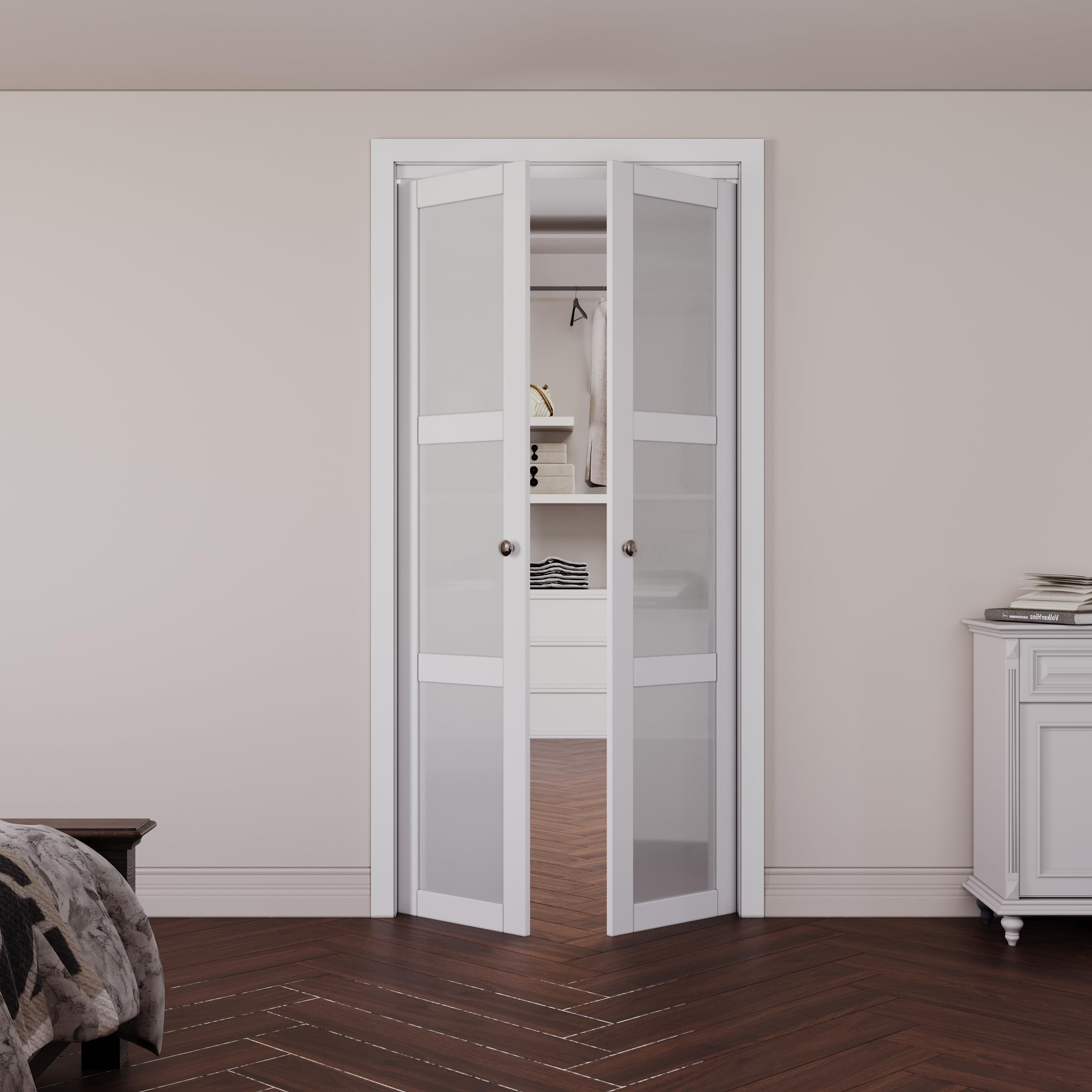 ARK DESIGN 36x80 Pivot-French Door installed in a room