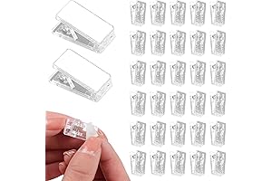 CoguZed Transparent Wall Tapestry Hanger Clips - Keep Artwork Securely Displayed