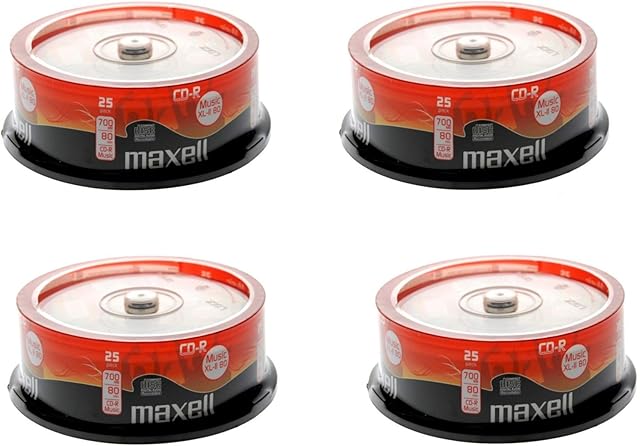 Maxell DIGITAL AUDIO XL-II 80 BLANK MUSIC CD-R - 100 DISCS