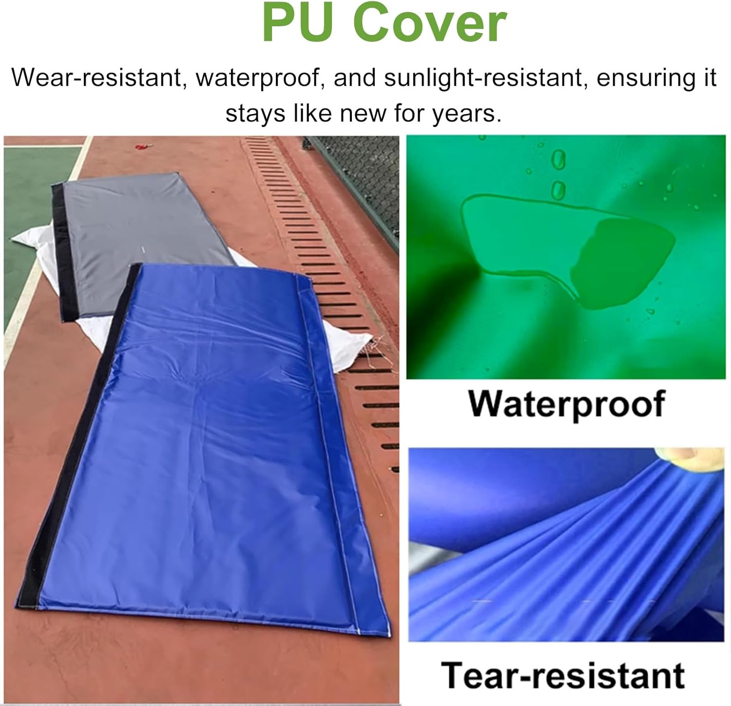 WDJBPSH Wrap Around Warehouse Support Columns Padding, 72inch Large Basketball Pole Pad for 8"-13" Round Post, Home Gym Playground PU Guard