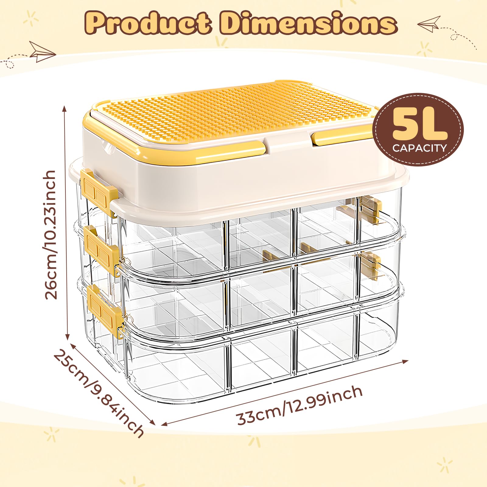 Aufbewahrungsbox für Legosteine, Aufbewahrungsbox für Bausteine, Sortierboxen für Legosteine, Kunststoff Sortierboxen, Ordnungsboxen mit Deckel für Bausteine und Puzzle