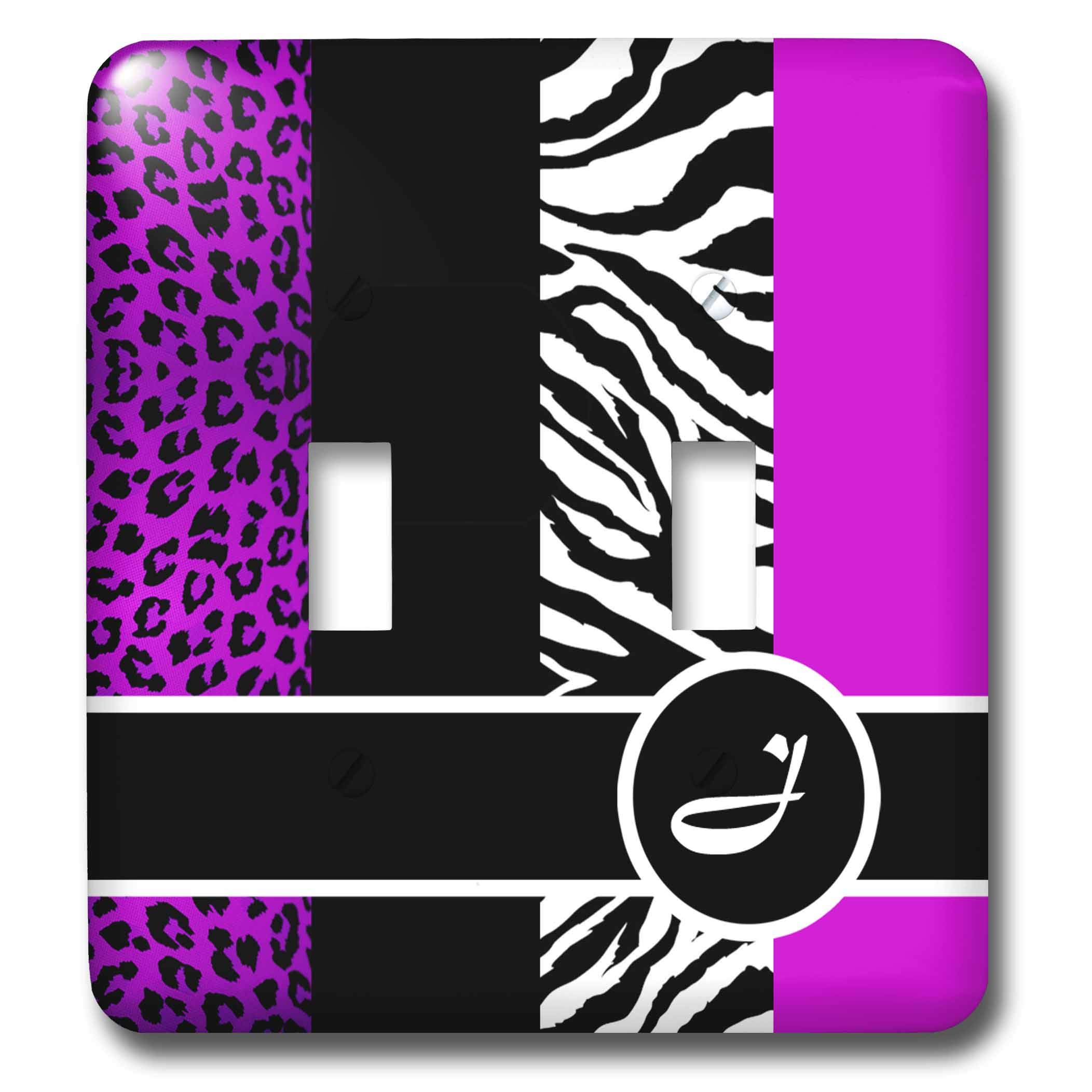Interrupteur à bascule double violet pour personnaliser votre décoration de chambre