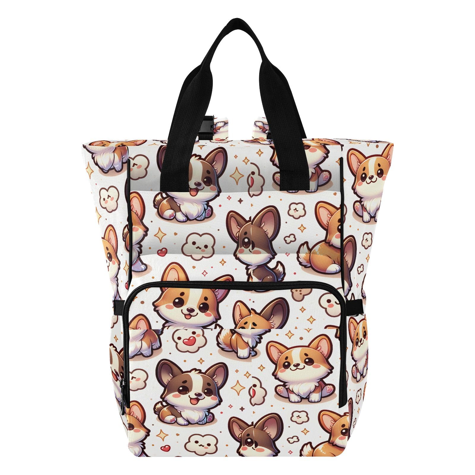 Mnsruu Borsa per pannolini per cani zaino grande borsa impermeabile da viaggio borse per pannolini per mamme e papà