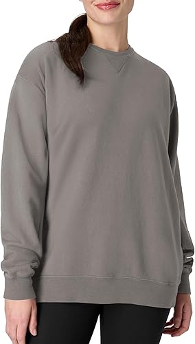Hanes Men's Comfortwash Garment Dyed Sweatshirt, Concrete Gray, Small