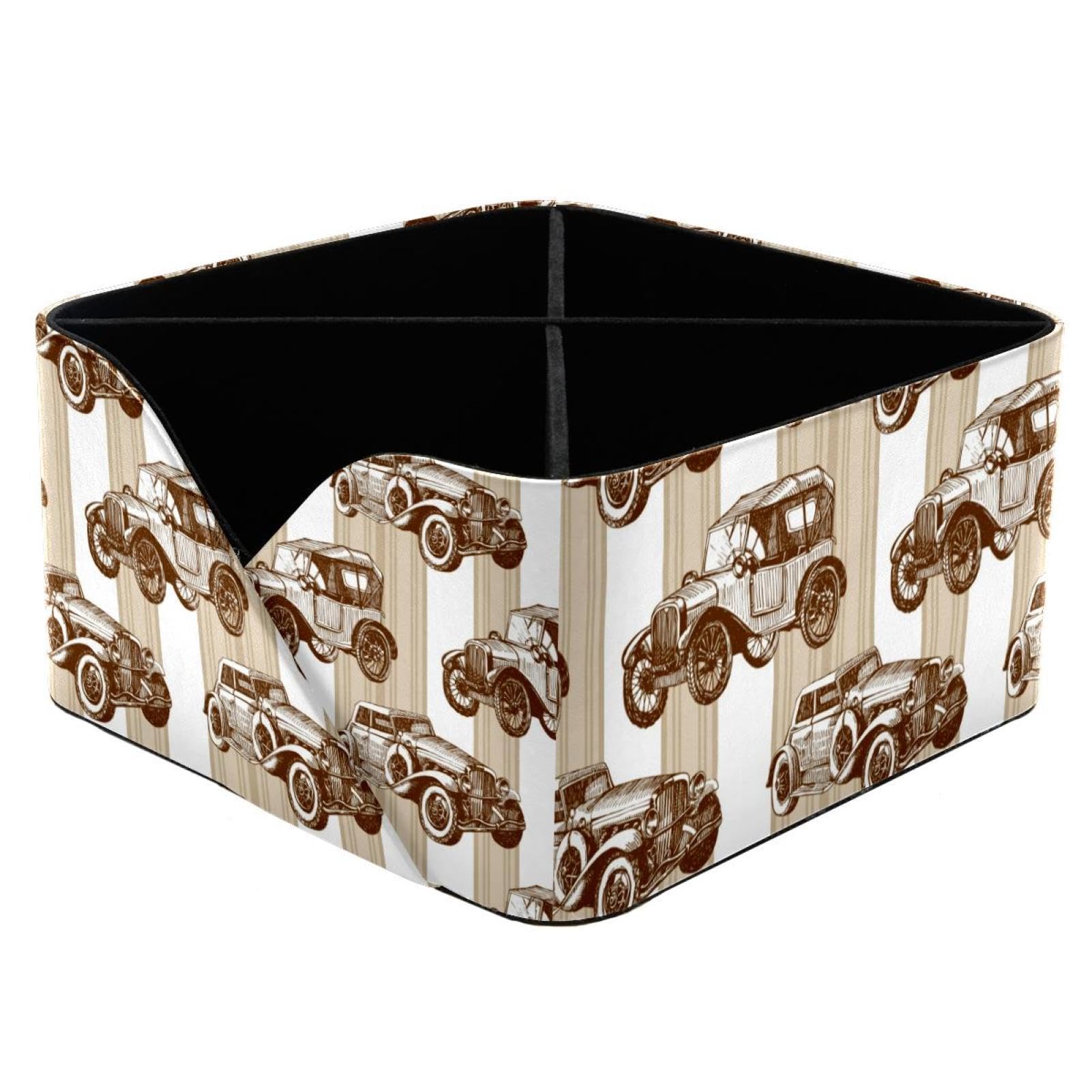 Pot de rangement pour bureau rétro automobile avec porte-crayons