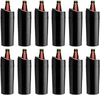 Porta Garrafa Térmico Camisinha Para Cerveja 1l Litrão 12pçs (PRETO)