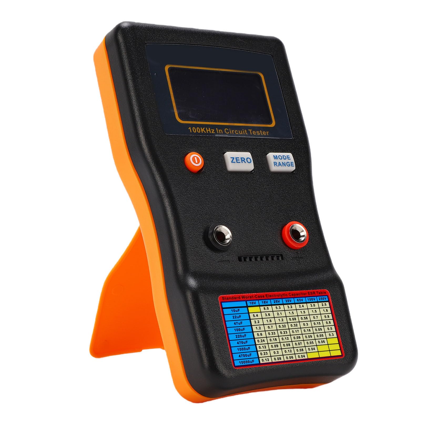 Generic Cyfrowy Miernik Pojemności Szybki Pomiar Tester Wyświetlacza LCD Elementów Obwodów, Rezystancja Wewnętrzna 0-100R, Zasilany Bateriami AA